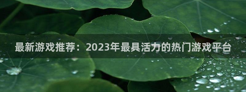 沐春优贝娱乐：最新游戏推荐：2023年最具活力的热门游戏平台